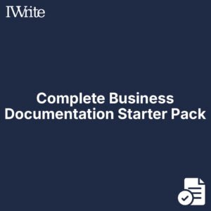 Complete Business Documentation Starter Pack