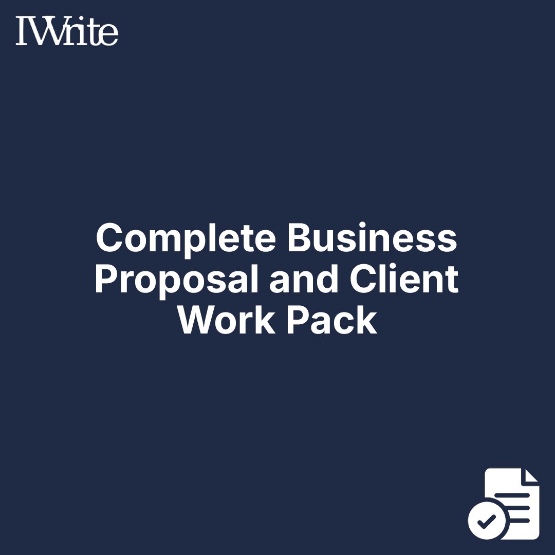 Complete Business Proposal and Client Work Pack