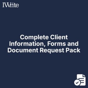 Complete Client Information, Forms and Document Request Pack