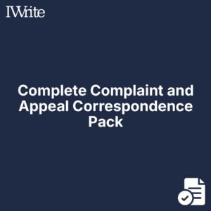 Complete Complaint and Appeal Correspondence Pack