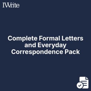 Complete Formal Letters and Everyday Correspondence Pack