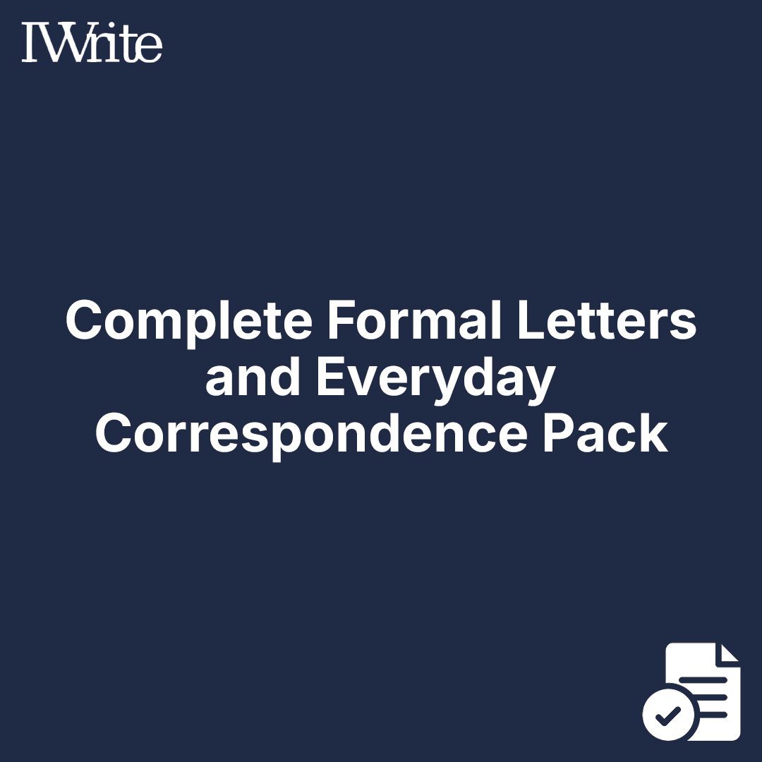 Complete Formal Letters and Everyday Correspondence Pack