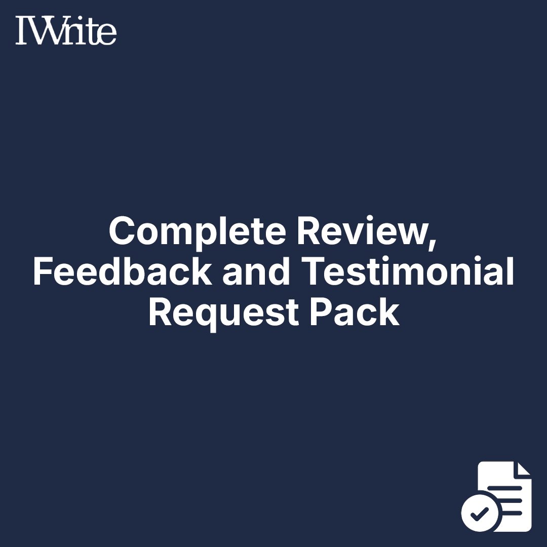 Complete Review, Feedback and Testimonial Request Pack