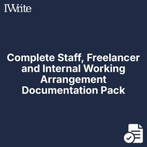 Complete Staff, Freelancer and Internal Working Arrangement Documentation Pack