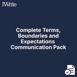 Complete Terms, Boundaries and Expectations Communication Pack
