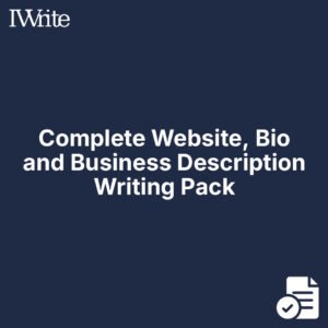 Complete Website, Bio and Business Description Writing Pack