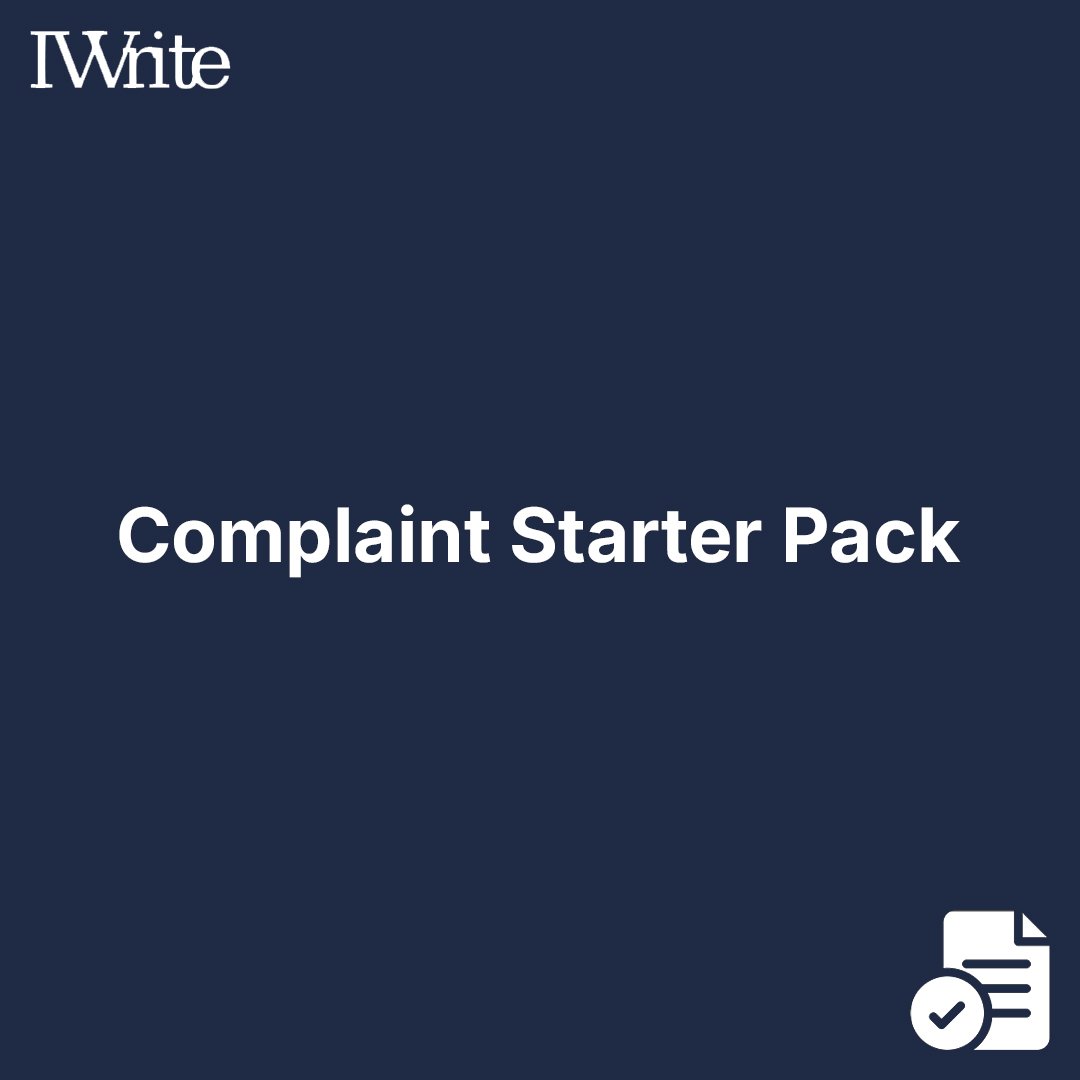 Complaint Starter Pack
