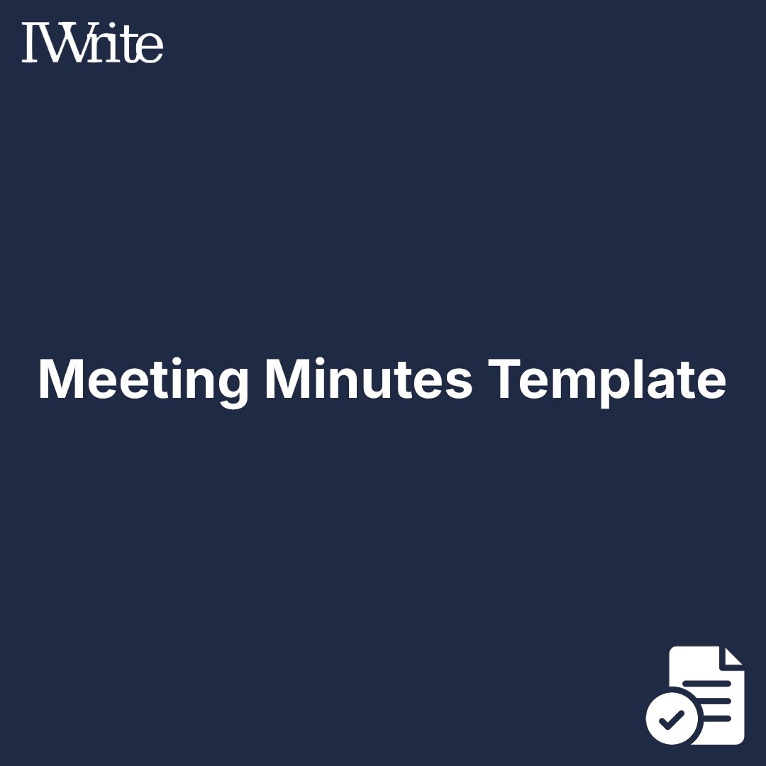 Meeting Minutes Template