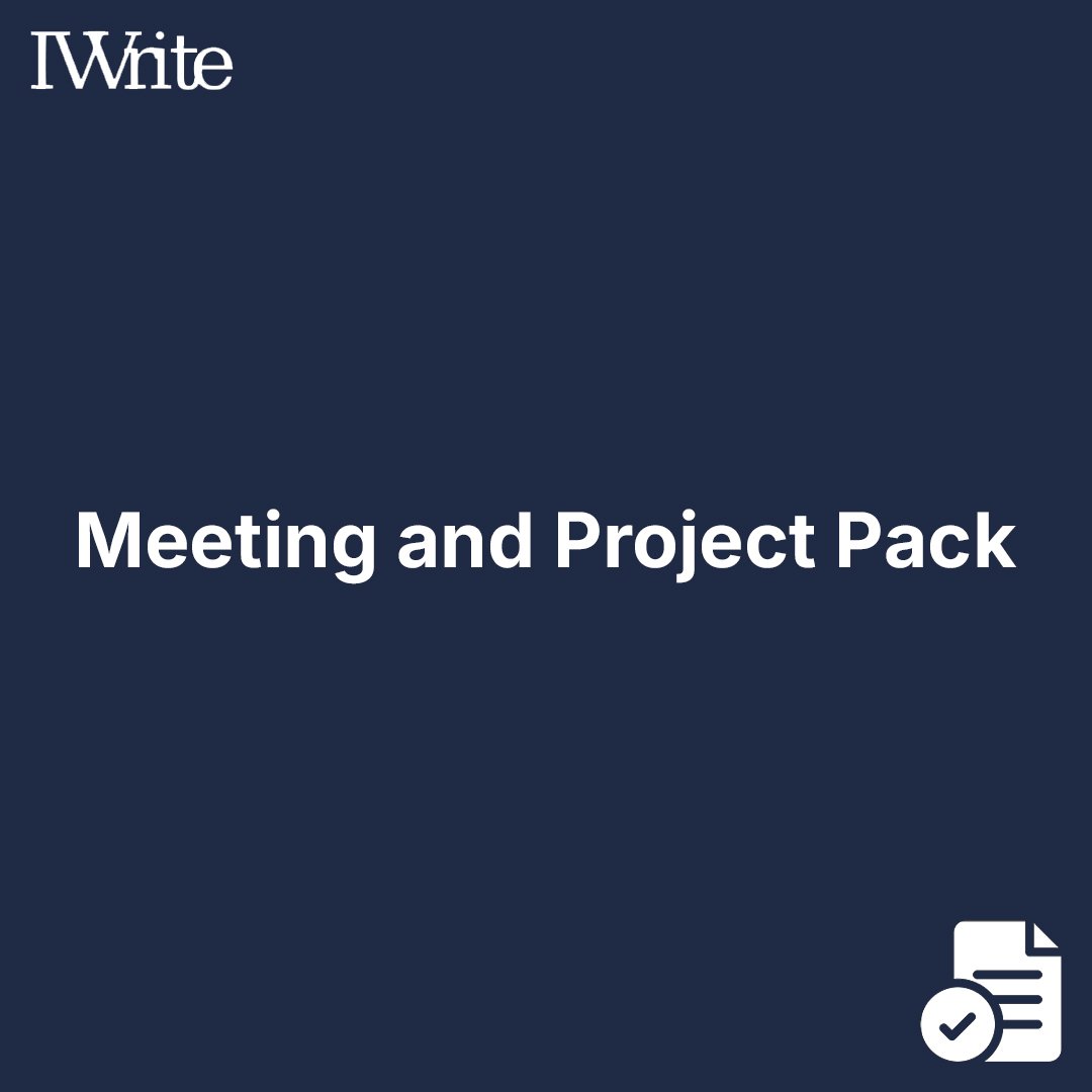 Meeting and Project Pack