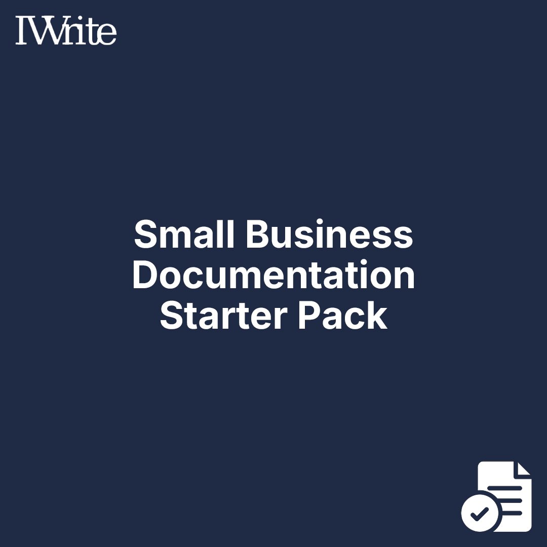 Small Business Documentation Starter Pack